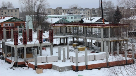 В Вязниках начали строить второй этаж Центра культурного развития