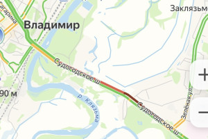 Владимирцы застряли в пробках на Судогодском шоссе из-за ремонта моста