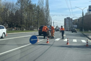 Во Владимире на пяти улицах обновили разметку 
