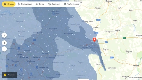 Московская метель добралась до Владимирской области