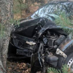 В Камешковском районе 73-летний водитель на Chevrolet въехал в дерево