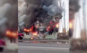 Во Владимире сгорело придорожное кафе