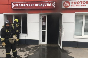 В Коврове загорелся магазин с продуктами и зоотоварами