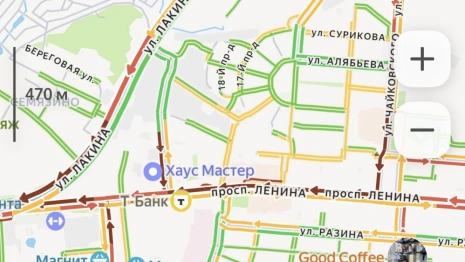 Глухая пробка выросла на проспекте Ленина во Владимире