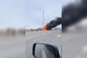 Во Владимире у «Глобуса» загорелась ГАЗель