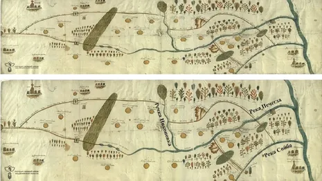 Госархив опубликовал чертежи Владимирской области 17-18 века