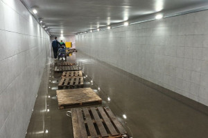 В Юрьевце затопило новый подземный переход