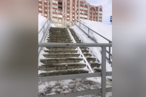 Жители Владимира пожаловались на «убийственную» лестницу
