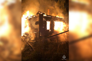 В Киржачском районе на пожаре пострадал человек