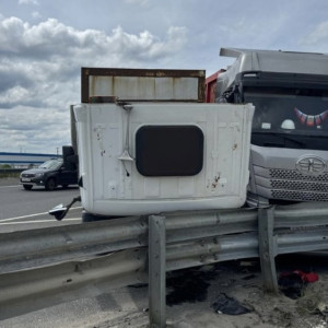На М-7 в Петушинском районе столкнулись 2 фуры: водитель попал в больницу
