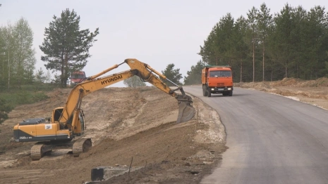 Во Владимирской области между двумя селами почти достроили новую дорогу