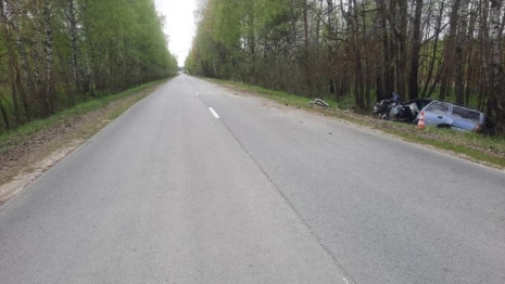 Во Владимирской области автомобилист не удержал машину и улетел в кювет