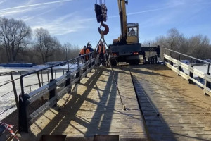 В Вязниковском районе мост через Клязьму перевели в пешеходный режим
