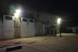 Во Владимирской области вспыхнул грузовик на пилораме