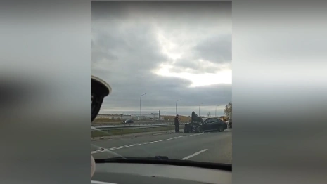 Под Владимиром на трассе М-7 Волга столкнулись два автомобиля