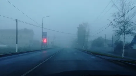Густой туман накрыл крупный город Владимирской области