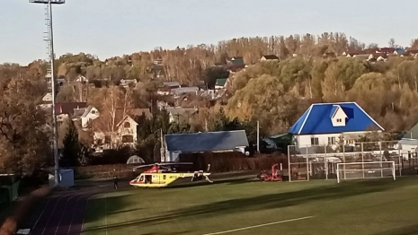 В Юрьев-Польском заметили вертолет санавиации