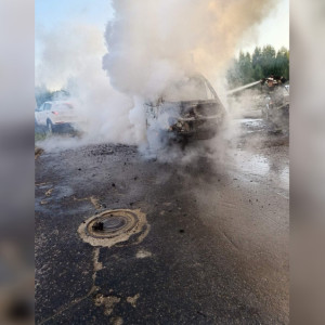 Во Владимире на Новгородской сгорела ГАЗель