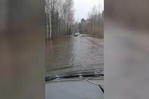 Затопленную трассу от Покрова до Киржача показали на видео