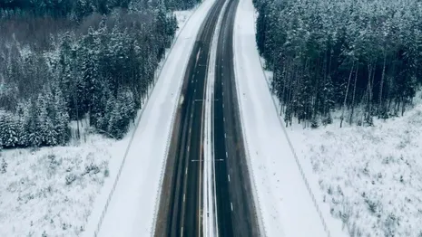Трасса М-12 Восток во Владимирской области осталась без света из-за снегопада
