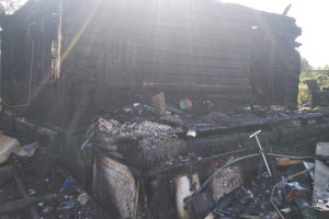 Появилось видео с места смертельного пожара в Лакинске