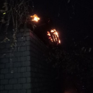 Во Владимирской области загорелся двухквартирный дом