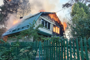 Во Владимирской области сгорели баня и хозпостройки