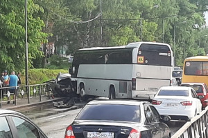 Туристический автобус с детьми попал в серьезное ДТП под Владимиром