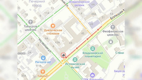 Центр Владимира встал в пробку из-за ДТП