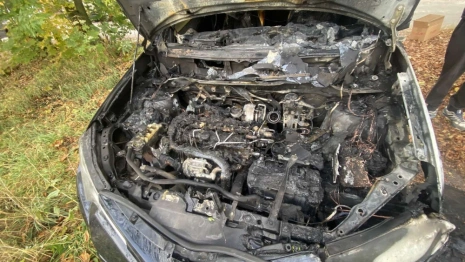 Во Владимирской области подожгли автомобиль