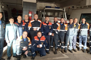 Владимирских спасателей наградили за работу во время аварии на теплосетях в Лакинске