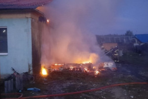 В деревне под Гусь-Хрустальным вспыхнул частный дом