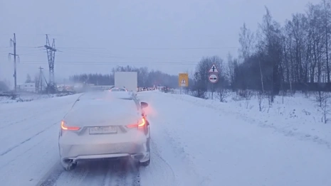 Владимир встал в пробках из-за метели