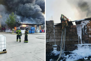 Под Владимиром произошел мощный пожар на лакокрасочном производстве: появились фото