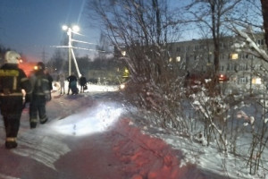 Во Владимирской области загорелся двухэтажный дом