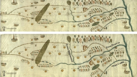 Госархив опубликовал чертежи Владимирской области 17-18 века