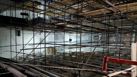 Во Владимире в здании сгоревшего театра начали восстанавливать сцену