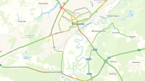 Южный объезд во Владимире встал в мертвой пробке 