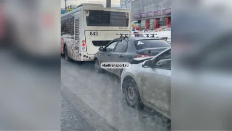 Во Владимире учебная машина и автобус попали в ДТП