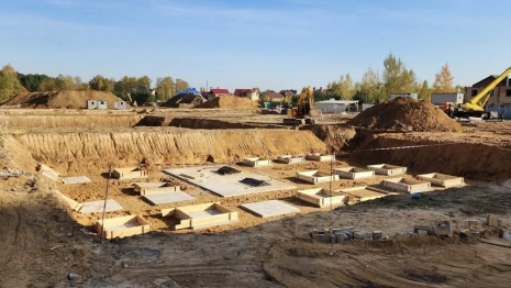 В Александрове произошел пожар на стройке новой школы