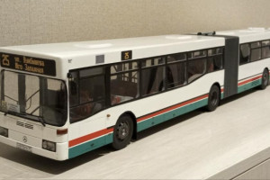 Моделист из Гусь-Хрустального воссоздал копию владимирского автобуса-гармошки