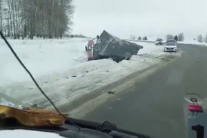 На трассе во Владимирской области произошло жесткое ДТП с фурой