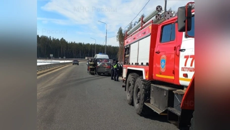 Во Владимирской области спасатели деблокировали пострадавшего в ДТП на платнике М-12 