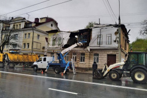 Мэрия прокомментировала обрушение дома в центре Владимира