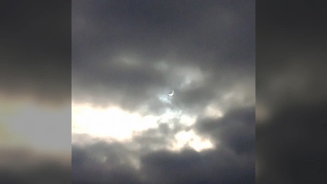 Жители Владимира запечатлели солнечное затмение