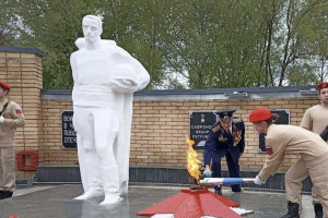 В Красной Горбатке Огонь памяти стал Вечным огнем