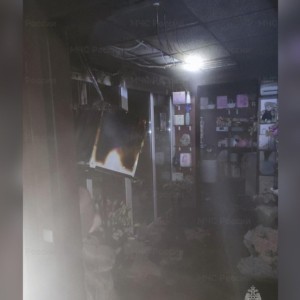 На проспекте Строителей во Владимире загорелся цветочный магазин