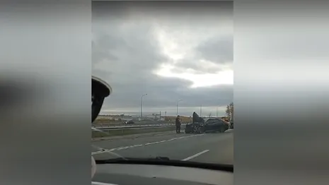 Под Владимиром на трассе М-7 Волга столкнулись два автомобиля
