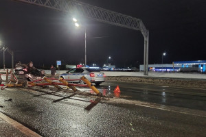 Во Владимире автомобиль перевернулся на крышу после ДТП