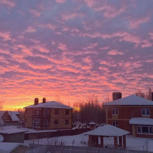 Четвертый понедельник января подарил владимирцам потрясающий рассвет